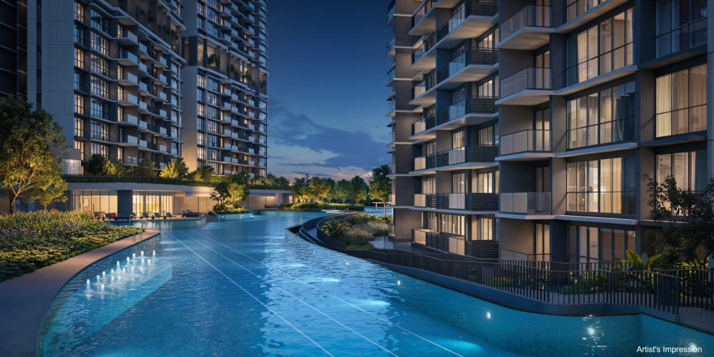 Pool at night